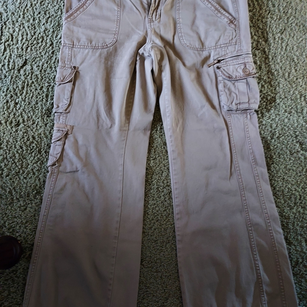 Aeropostale Tan Flare Wide Leg Jeans